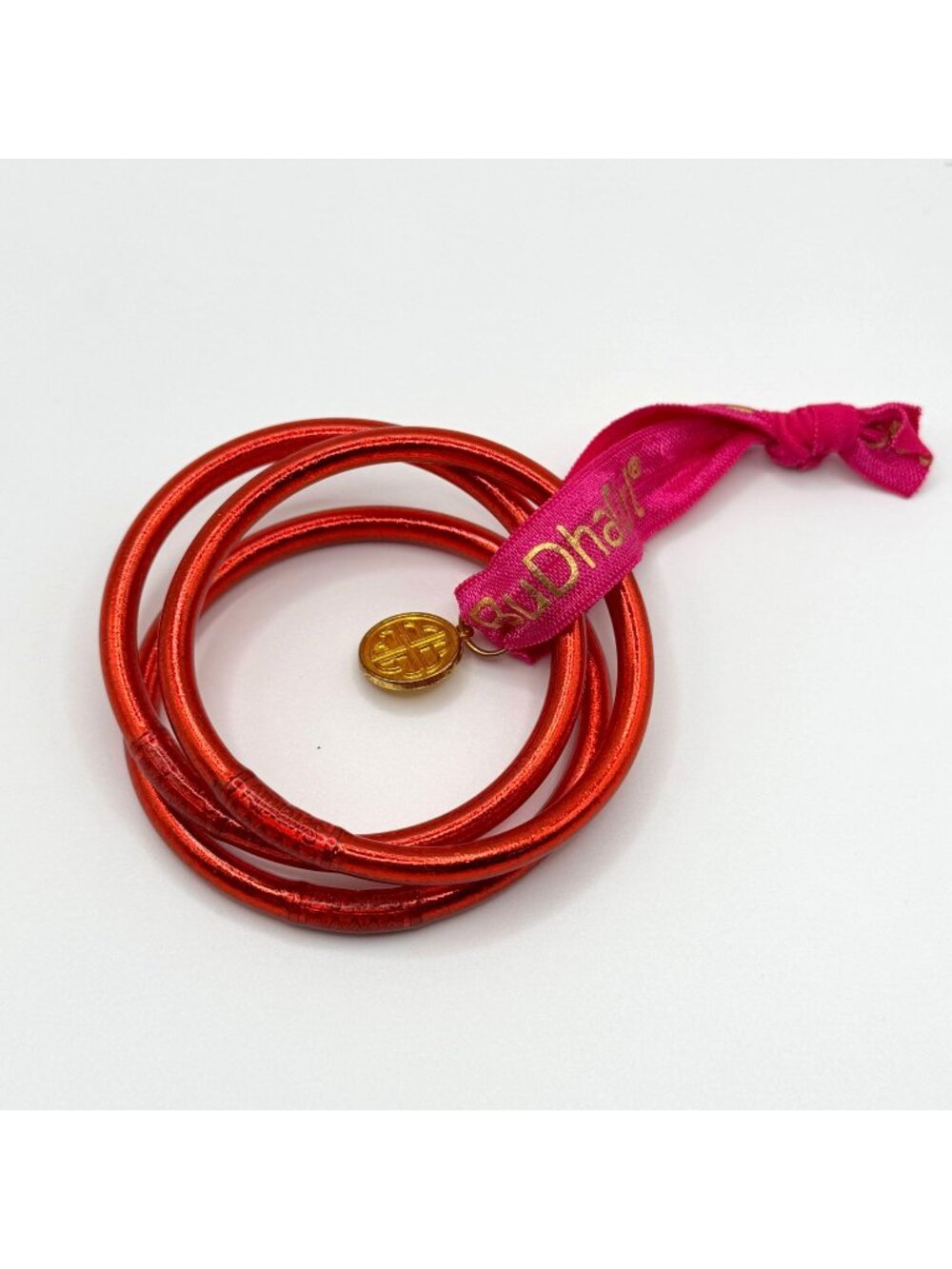 BudhaGirl Red Crimson Bangles Set Of 3